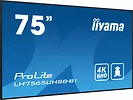 IIYAMA Monitor 75 cali LH7565UHSB-B1, 24/7, IPS, ANDROID 11, 4K, 800cd, iiSignage2, SDM, 2x HDMI, DP, 2x USB,2x 10W, RJ45, WiFi, 4/32GB, PION/POZIOM, 400x400(vesa)