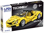 Klocki Open Bricks - Sports Car Yellow