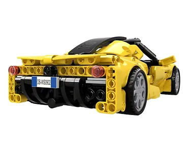 Klocki Open Bricks - Sports Car Yellow