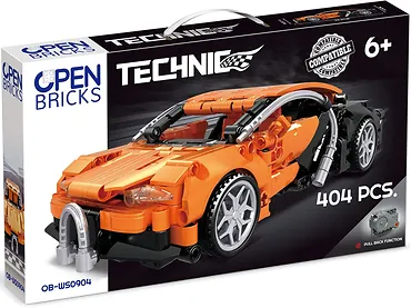 Klocki Open Bricks - Sports Car Orange