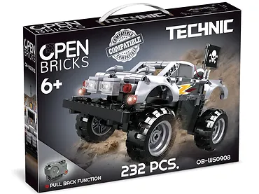 Klocki Open Bricks - Monster Truck Silver