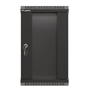 Lanberg Szafa instalacyjna rack wisząca 10 cali 9U 300x300 czarna