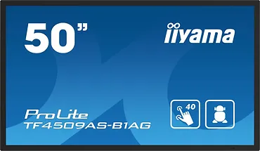 IIYAMA Monitor 50 cali TF5039AS-B1AG, VA,4K,HDMIx2,DP,RJ45,3xUSB,2x10W,      ANDROID,24/7,IP65