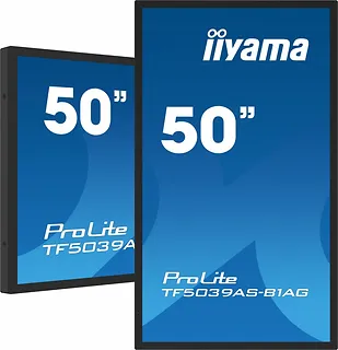 IIYAMA Monitor 50 cali TF5039AS-B1AG, VA,4K,HDMIx2,DP,RJ45,3xUSB,2x10W,      ANDROID,24/7,IP65