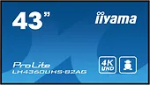 IIYAMA Monitor 43 LH4360UHS-B2A 24/7, 500cd, 4K, VA, Wifi, 6.5ms, 3xHDMI, 2xUSBR, J45, RS-232C