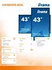 IIYAMA Monitor 43 LH4360UHS-B2A 24/7, 500cd, 4K, VA, Wifi, 6.5ms, 3xHDMI, 2xUSBR, J45, RS-232C