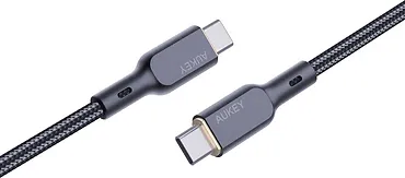 AUKEY CB-KCC101 kevlarowy kabel USB C - USB C | 1m | 5A | 100W PD | 20V