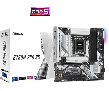 ASRock Płyta główna B760M Pro RS s1700 4DDR5 DP/HDMI mATX