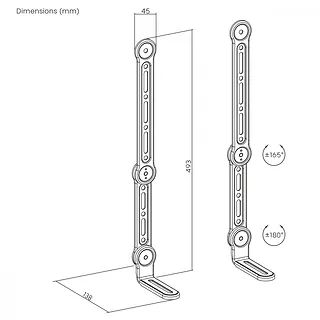 Maclean Uchwyt VESA na soundbar uniwersalny MC-334  15KG MAX