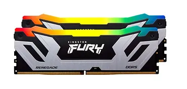 Kingston Pamięć DDR5 Fury Renegade Silver RGB 48GB(2*24GB)/8400  CL40