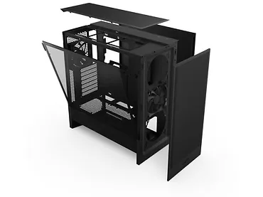 NZXT Obudowa H5 FLOW Midi Tower z oknem (2024) Czarna