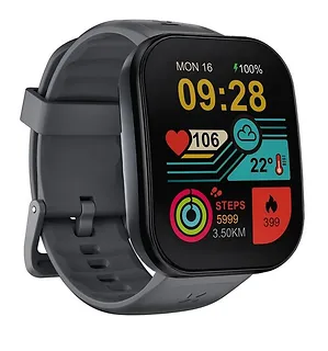 Kumi Smartwatch U6 1.96 cala 300 mAh Czarny