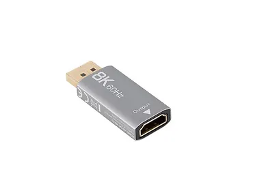 Lanberg Adapter Displayport(M)- HDMI(F)8K srebrny