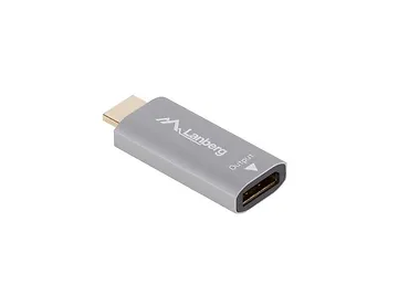 Lanberg Adapter HDMI(M)-Displayport(F)4K srebrny