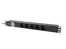 Lanberg Listwa zasilająca  rack PDU 19 cali 1U  16A 5x230V  2m czarna C14