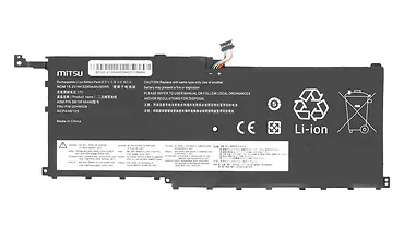 Mitsu Bateria 00HW028 01AV439 do Lenovo X1 Carbon 20FB 3290 mAh (50 Wh) 15.2V