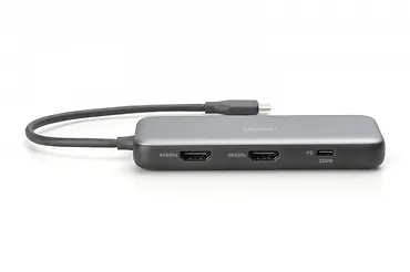 Digitus Stacja dokująca USB Typ C 8-portów 2x HDMI 4K/60Hz PD 3.0