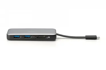 Digitus Stacja dokująca podróżna USB Typ C 7-portów HDMI 4K/60Hz PD 3.0