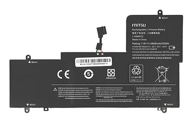 Mitsu Bateria L15M4PC2 L15L4PC2 Lenovo Yoga 710-14IKB 6800 mAh (52 Wh) 7.6V (7.4V)