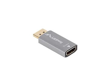 Lanberg Adapter Displayport(M)- HDMI(F)4K srebrny