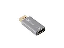 Lanberg Adapter Displayport(M)- HDMI(F)4K srebrny