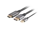 Lanberg Kabel HDMI(M)-Displaypor(M) 1.8M 4K czarny