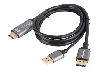 Lanberg Kabel HDMI(M)-Displayport(M) 1M 4K czarny