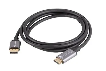 Lanberg Kabel Displayport(M)-HDMI(M)1.8M 4K czarno-srebrny