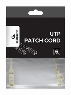 Gembird Patch cord kat.6 miedź UTP 0.25m szary