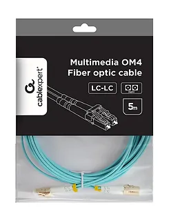 Gembird Kabel światłowodowy wielomodowy duplex OM4 50/125, LC/LC, 5m