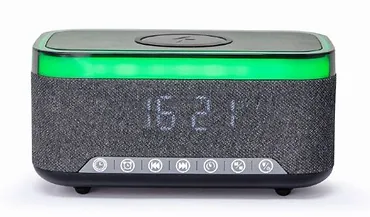 Gembird Cyfrowy budzik ładowarka radio DAB/FM RGB