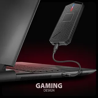 AXAGON EEM2-GAM Obudowa zewnętrzna aluminiowa USB-C 3.2 Gen 2 M.2 NVMe/SATA SSD Gaming