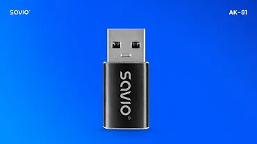 Savio Adapter USB-C 3.1 (F) - USB-A 3.1 (M)  AK-81