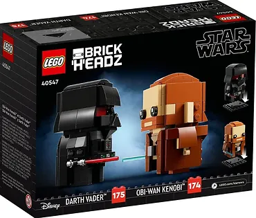 LEGO Klocki BrickHeadz 40547 Obi-Wan Kenobi i Darth Vader