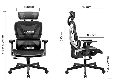 MOZOS ERGO-R FOTEL ERGONOMICZNY BIUROWY OBROTOWY