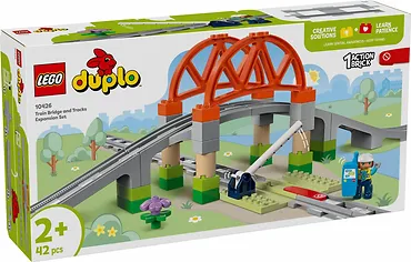 LEGO Klocki DUPLO 10426 Most i tory kolejowe - zestaw rozszerzający