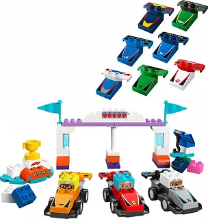 LEGO Klocki DUPLO 10445 Bolidy i kierowcy F1