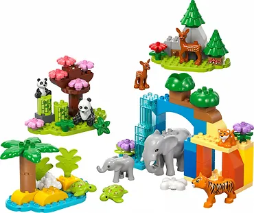 LEGO Klocki DUPLO 10446 Rodziny dzikich zwierząt 3 w 1