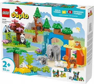 LEGO Klocki DUPLO 10446 Rodziny dzikich zwierząt 3 w 1