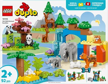 LEGO Klocki DUPLO 10446 Rodziny dzikich zwierząt 3 w 1