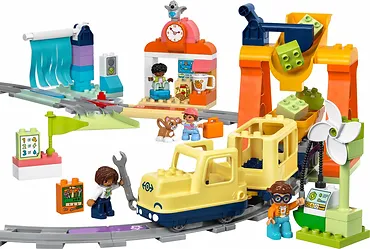 LEGO Klocki DUPLO 10428 Duży interaktywny pociąg miejski