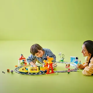 LEGO Klocki DUPLO 10428 Duży interaktywny pociąg miejski