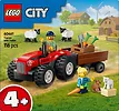 LEGO Klocki City 60461 Czerwony traktor z przyczepą i owcą