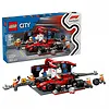 LEGO Klocki City 60443 F1 Pit stop i mechanicy z bolidem Ferrari