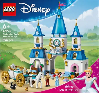 LEGO Klocki Disney 43275 Zamek Kopciuszka i kareta