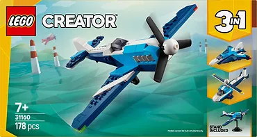 LEGO Klocki Creator 31160 Statek powietrzny: samolot wyścigowy