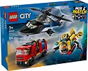 LEGO Klocki City 60462 Zestaw z helikopterem, wozem strażackim i łodzią