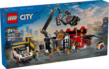 LEGO Klocki City 60472 Złomowisko z samochodami