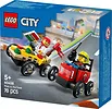 LEGO Klocki City 60458 Zestaw wyścigówek: pizza kontra wóz strażacki