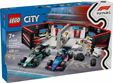 LEGO Klocki City 60444 F1 Garaż i bolidy Mercedes-AMG i Alpine